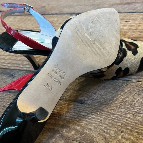 Boden The Sixties Slingback Leopard heels - Picture 5 of 6